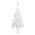thumbnail image 1 of vidaXL Artificial Pre-lit Christmas Tree with Ball Set White 150 cm, 1 of 5