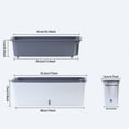 thumbnail image 3 of Huanglei Balcony Flower Pots Garden Flower Pots Narrow Flower Pots Rectangular Flower Pots Long Flower Pots Porch Flower Pots Indoor Flower Pots Window Sill Flower Pots Colored, 3 of 4