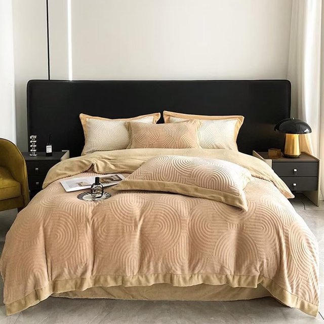 Zhuge Bed Sheets Set, Bedding Sheets Pillowcases Kit, Twin Bed Set, Hotel Bedding, Home Decor(Khaki)