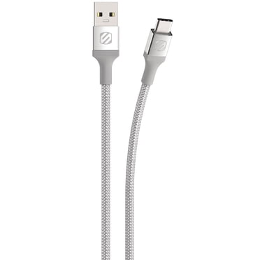 Scosche CAB10SR Strikeline™ Premium USB to Type-C Charge & Sync Cable 10-ft. Silver
