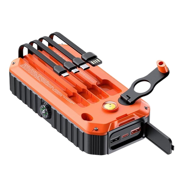 tamizeot Mini Banque d'Alimentation avec Lampe de Poche -Bright Est Équipée de 20 Banques d'Alimentation Portatives orange