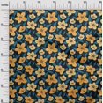 thumbnail image 3 of oneOone Georgette Viscose Yellow Fabric Floral Sewing Craft Projects Fabric Prints By Yard 42 Inch Wide, 3 of 4
