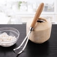 thumbnail image 1 of Grattoir Outil de Retrait de Viande en Acier Inoxydable Manche en Bois, 1 of 1