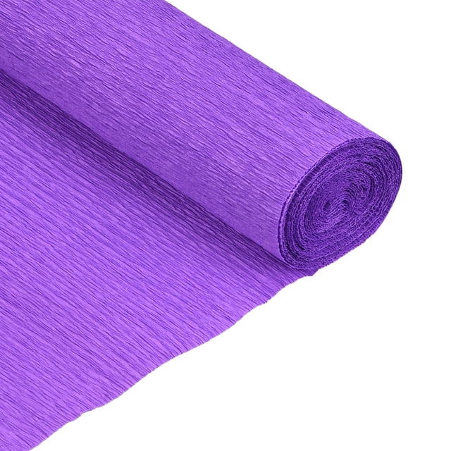 Unique Bargains Crepe Paper Rolls 7.5ft Long 20 Inch Wide, Dark Purple 2 Pack