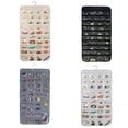 thumbnail image 3 of AMERTEER Hanging Jewelry Organizer With 80 Pockets Dual Sizes Non Woven Holder Accessory Display with Hanger Metal, 3 of 5