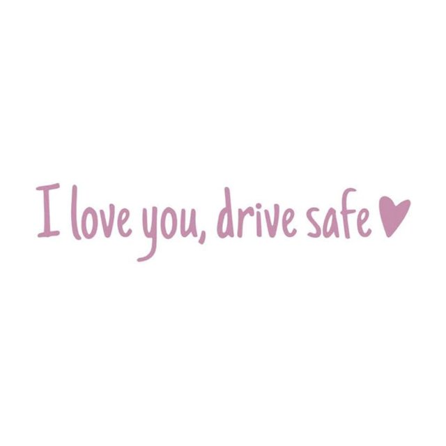 Riforla I Love You Driving Stickers 3 Pieces Driving I Love You with Heart Stickers for Rearview and Windows Decals Car Accessories and Driver Gifts Car Sticker D