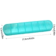 thumbnail image 3 of TopLLC Boîte Hebdomadaire Portable à 7 Compartiments Longue Bande Boîte de Rangement Compartimentée Jours Boîte à Couvercle Indépendante Compartiment de Rangement, 3 of 6