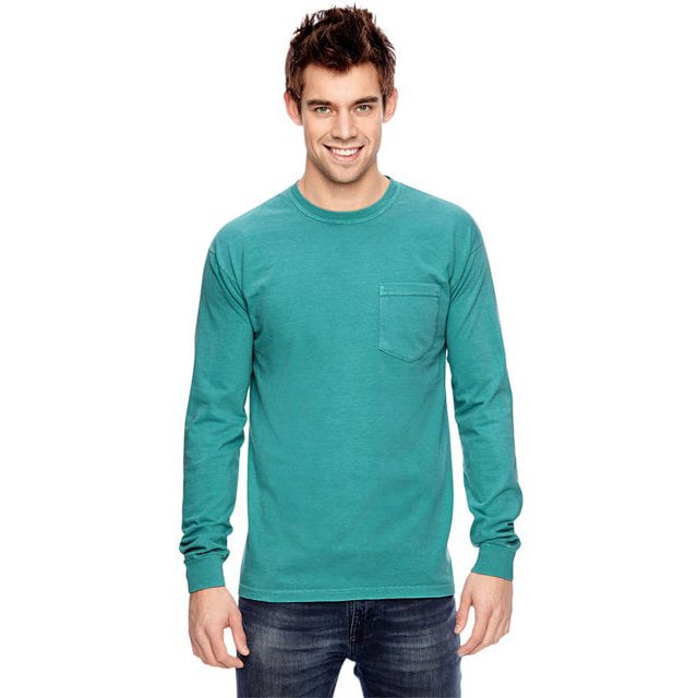 Comfort Colors T-Shirt à Manches Longues pour Adulte avec Poche