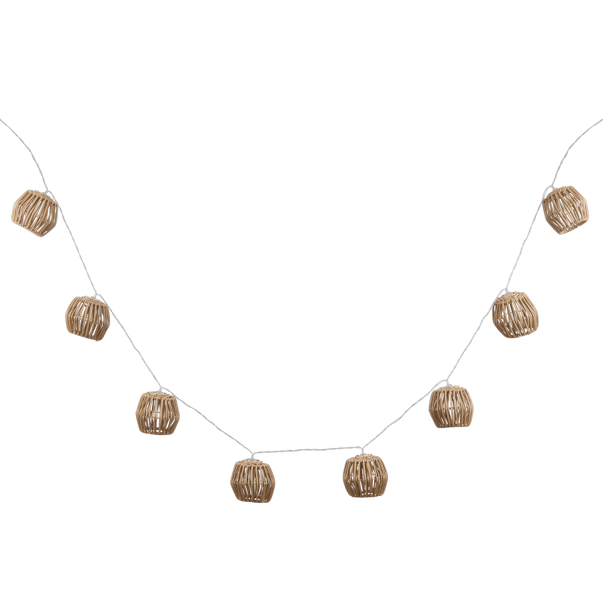 Bouclair Beige LED Taupe Outdoor String Lights