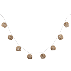 Bouclair Beige LED Taupe Outdoor String Lights