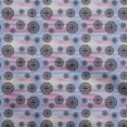 thumbnail image 1 of oneOone Cotton Jersey Blue Fabric Abstracts Sewing Material Print Fabric By The Yard 58 Inch Wide, 1 of 5