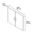 thumbnail image 4 of Series C Half Height Door Kit (2 doors) in Hansen Cherry - Engineered Wood, 4 of 5