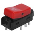 thumbnail image 4 of Hazard Light Switch, Warning Flasher Switch ABS Red 1248200110 Durable  For Car Accessaries Replacement For 190E 1990 - 1993, 4 of 8
