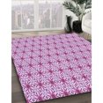 thumbnail image 3 of Ahgly Company Machine Washable Indoor Rectangle Transitional Blossom Pink Area Rugs, 2' x 3', 3 of 7