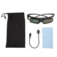 thumbnail image 2 of Lunettes 3D, Taux de Rafraîchissement 144Hz, Commutation Active à une Touche, Lunettes Obturateurs Rechargeables USB pour Projecteurs 3D GL1800, 2 of 7