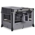 thumbnail image 1 of Evolur Cozy Cove Deluxe Playard, Gray, 1 of 9