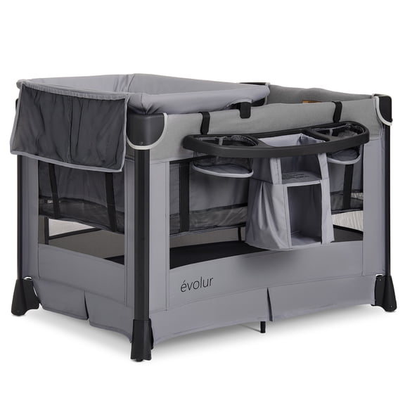Parc pour bébé Evolur Cozy Cove Deluxe, gris