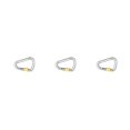 thumbnail image 1 of Decodeary Carabiner LightWeight Wear-Resistant Advanced Technology Wide Application Smooth Surface High Strength Caribeener Clips Silver 3Set, 1 of 6
