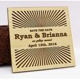 thumbnail image 4 of Personalized Wedding Wood Magnets 40 Rustic Save The Date Wooden Magnet Gift, 4 of 4