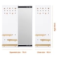 thumbnail image 2 of Hidden Wall Mirror  2 in 1 Full Length Mirror, Entryway Wall Mounted Cabinet with Sliding Pegboard Display Shelf for Entryway Bedroom Living Room Decorative, 2 of 8