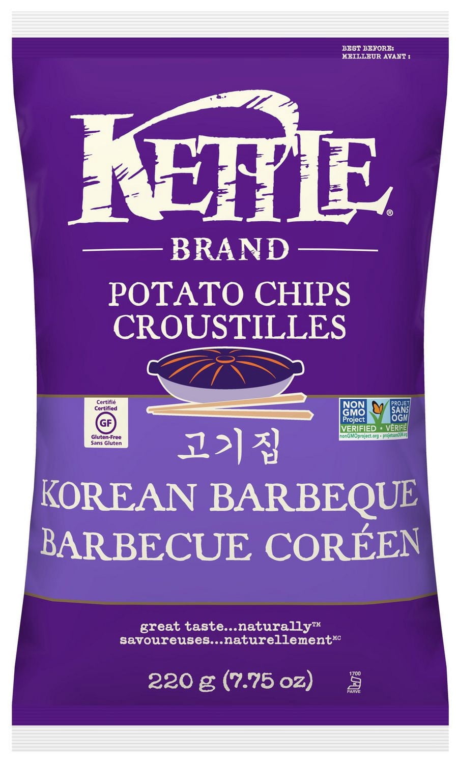 Kettle Chips chips de pommes de terre barbecue coréen