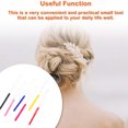 thumbnail image 4 of Beads Loop Pulling Needle Professional Tool Plastic-Handle Extension Threader Knitting Steel Ring Needle Wig Sewing Repair Rose Red, 4 of 7