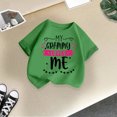 thumbnail image 5 of PMVFHDE Hauts pour Filles T-Shirts Grande Taille pour Fille Hauts Graphiques pour Fille T-Shirts pour Fille Coupe Ample T-Shirts pour Fille Coupe Ample T-Shirt Graphique pour Fille Col Rond Manches Courtes Vert, 9-10 Ans, 5 of 5