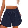thumbnail image 2 of Timegard Womens Shorts Casual Elastic High Waisted Drawstring Athletic Comfy Shorts with Pockets Sweatshorts, 2 of 7