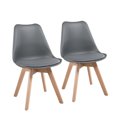 thumbnail image 1 of CHZ033 - (Ensemble de 2) Chaise à Dossier Nordique pour la Maison Eames, 1 of 3
