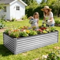 thumbnail image 4 of Noble House Raised Garden Bed, Galvanized Planter Box Stand Outdoor,Herbs, 4 of 5