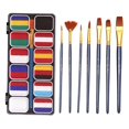 thumbnail image 2 of 12 Colors Facepainting with Brushes Water based Painting Palettes for, 2 of 8