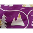thumbnail image 5 of oneOone Cotton Poplin Purple Fabric Mountain Pattern Sewing Craft Projects Fabric Prints By Yard 42 Inch Wide, 5 of 5