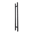thumbnail image 1 of 48″ Back-to-Back Entry Door Pull / Push Handle – Rectangle ‘H’ Ladder Style, Modern Design | 304 Stainless Steel, Black Matte Finish | Residential & Commercial Use, 1 of 1