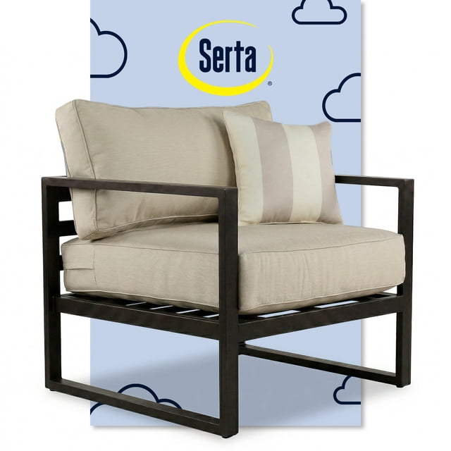 Serta Catalina Fauteuil d'Extérieur avec Accoudoirs en Bronze