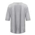 thumbnail image 5 of Erwazi T-Shirts à Manches Mi-Longues pour Femmes, Décontractés, Coupe Ample, Col Ras du Cou, Mignons, Unis, Tuniques Basiques, 5 of 5