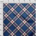 thumbnail image 2 of oneOone Georgette Viscose Fabric Tartan Check Print Sewing Fabric BTY 42 Inch Wide, 2 of 4