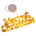 thumbnail image 1 of GUOOL Creative Plastic Merry Christmas Letter Light Xmas LED Light Ornament Lights for Yellow, 1 of 8