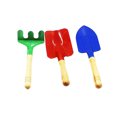 thumbnail image 1 of KAKOWELY 3pcs Mini Candy Color Garden Tool Iron Shovel Trowel Rake with Wooden Handle for Kids Child Girl (Random Color),9.06"X1.18"X2.36", 1 of 4