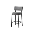 thumbnail image 1 of Monarch Specialties Barstool, Counter Height, Set Of 2, Kitchen, Black Leather Look, Black Metal, Contemporary, Modern, 1 of 3