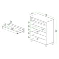 thumbnail image 4 of Baxton Studio Glidden Oak Brown Finished Wood 1-Drawer Shoe Storage Cabinet, 4 of 12
