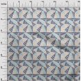 thumbnail image 3 of oneOone Polyester Spandex Blue Fabric Tribal Craft Projects Decor Fabric Printed By The Yard 56 Inch Wide, 3 of 4