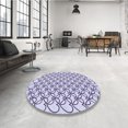 thumbnail image 4 of Ahgly Company Tapis de Zone Carré Lavable en Machine Lavande Bleue, 7 Pieds Carré, 4 of 7