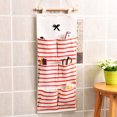 thumbnail image 3 of Binwennn Containers for Organizing Bedroom up Boxes for Storage Over The Door Shoe Organizer Hanging Closet Holder Hanger Storage Bag Rack With Large Mesh Pockets Linen Fabric Wall Door Hanging, 3 of 3