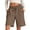 Brown, variant on Yuzhih Women's Lounge Casual Sweat Shorts Soft High Waist Shorts for Summer with Pockets Athletic Gym Loose Shorts