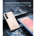 thumbnail image 3 of KOMI for Samsung Galaxy S25 Case: for Galaxy S24 Case Military Grade Drop Protection Anti Yellowing Cell Phone Cover - Rugged Shockproof Protective Bumper Transparent Cases Glitter, 3 of 5