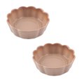 thumbnail image 1 of Qeeadeea Small Round Baking Dish Set Of 2, Round Ceramic Pie Plate, Colorful Ceramic Casserole Dish-Khaki-15x15x5cm, 400ml, 1 of 7
