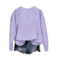 thumbnail image 5 of Milgrthf Chandails d'Automne pour Fille Basiques Tendance à Manches Longues Légers Décontractés à Col Rond Chandails à Enfiler Hauts Violet TTG, 5 of 5