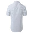 thumbnail image 2 of INSPIRE CHIC Inspired Men's Shirts Point Collar Short Sleeve Polka Dots Button Down Shirt 46 White, 2 of 8