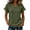 Armée Vert, Beau tops de Travail pour les Femmes, variante sur SZJXBUY Hauts Décontractés pour Femmes, T-Shirts Oversize à Col en V à Manches Courtes avec Ourlet à Franges, T-Shirts d'Été Boho Chic Coupe Ample Légers Beige, m