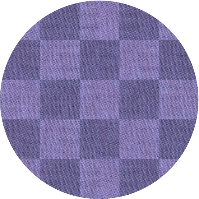 Ahgly Company Tapis d'Intérieur Lavable en Machine Carré Transitionnel Violet Pervenche Profond, 3 Pieds Carré